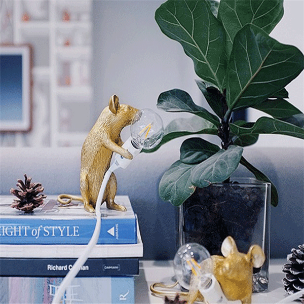 Mini Nordic Mouse Lamp with Industrial Design