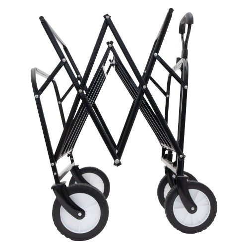 Heavy-Duty Collapsible Folding Cart with Strapping System – 225 lb Capacity, All-Terrain Wheels