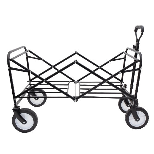 Heavy-Duty Collapsible Folding Cart with Strapping System – 225 lb Capacity, All-Terrain Wheels